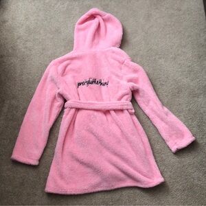 PrettyLittleThing Kids Soft Pink Hooded Robe